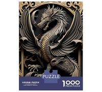 Rompecabezas para Adolescentes De 1000 Piezas Western Dragon Lord Rompecabezas para Adultos Juego Práctico Una Obra De Arte Cumpleaños 70x50cm/1000pcs