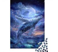 Rompecabezas para Adolescentes De 1000 Piezas Whale Dream Catcher Rompecabezas para Adultos Juego Práctico Que Mejora La Memoria Interacción Entre Padres E Hijos 70x50cm/1000pcs