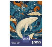 Rompecabezas para Adolescentes De 1000 Piezas Whale in Dreams Rompecabezas para Adultos Juguetes Antiestrés Arte De Pared Regalos De Cumpleaños Y Únicos 52x38cm/1000pcs