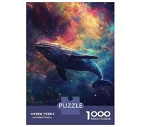 Rompecabezas para Adolescentes De 1000 Piezas Whale in The Cosmos -6 Rompecabezas para Adultos Juegos Familiares Desafío Difícil Regalos De Cumpleaños Y Únicos 38x26cm/1000pcs