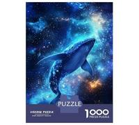 Rompecabezas para Adolescentes De 1000 Piezas Whale in The Cosmos -9 Rompecabezas para Adultos Juguetes Antiestrés Decoración De Pared Interacción Entre Padres E Hijos 70x50cm/1000pcs