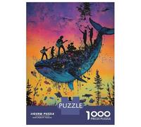 Rompecabezas para Adolescentes De 1000 Piezas Whale Symphony Rompecabezas para Adultos Juego De Ingenio Decoración De Pared Regalos para Reducir El Estrés 70x50cm/1000pcs
