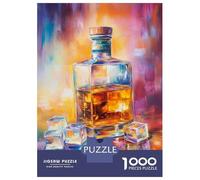 Rompecabezas para Adolescentes De 1000 Piezas Whiskey & Ice -5 Rompecabezas para Adultos Juguete Decoración De Pared Carrera De Velocidad Manual Desafío Educativo 70x50cm/1000pcs
