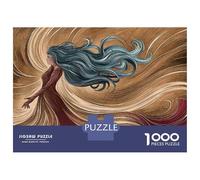 Rompecabezas para Adolescentes De 1000 Piezas Whispering Winds A Woman'S Journey Through Time Rompecabezas para Adultos Juego De Ingenio Decoración De Pared Regalos para Reducir El Estrés 38x26cm/100