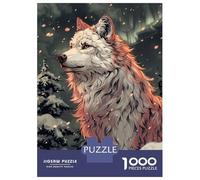Rompecabezas para Adolescentes De 1000 Piezas White Wolf in Snowy Forest Rompecabezas para Adultos Juego Práctico Vacaciones En Casa Matar El Tiempo Juego Desafiante Regalos 70x50cm/1000pcs