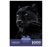 Rompecabezas para Adolescentes De 1000 Piezas Wild Black Panther Rompecabezas para Adultos Juguetes De Bricolaje Una Obra De Arte Diversión En Casa Actividades, 38x26cm/1000pcs