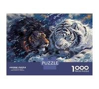 Rompecabezas para Adolescentes De 1000 Piezas Wild Cats in Stormy Waters Rompecabezas para Adolescentes Juegos Relajantes Regalos para Mujeres para Cumpleaños, Navidad 70x50cm/1000pcs