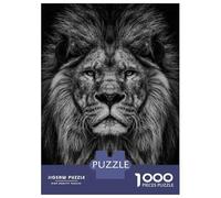 Rompecabezas para Adolescentes De 1000 Piezas Wild Lion Head Rompecabezas para Adultos Juguetes De Bricolaje Una Obra De Arte Diversión En Casa Actividades, 70x50cm/1000pcs
