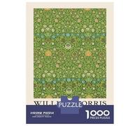 Rompecabezas para Adolescentes De 1000 Piezas William Morris Violet & Columbine Green Rompecabezas para Adultos Juego De Ingenio Decoración De Pared Difícil Y Desafiante 70x50cm/1000pcs
