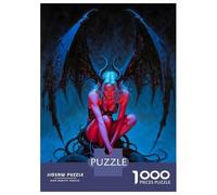 Rompecabezas para Adolescentes De 1000 Piezas Winged Demonic Lilith with Serpent Rompecabezas para Adultos Juegos Relajantes Análisis Y Lógica Difícil Y Desafiante 70x50cm/1000pcs