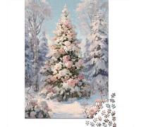 Rompecabezas para Adolescentes De 1000 Piezas Winter Rose Garden Rompecabezas para Adultos Juguete Decoración De Pared Carrera De Velocidad Manual Desafío Educativo 38x26cm/1000pcs