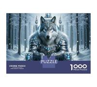 Rompecabezas para Adolescentes De 1000 Piezas Winter Wolf Armor Statue Rompecabezas para Adultos Juego Práctico Decoración Perfecta Regalos Y Cumpleaños Únicos 38x26cm/1000pcs
