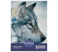 Rompecabezas para Adolescentes De 1000 Piezas Wolf Dog Husky Nature Rompecabezas para Adultos Juguete Decoración De Pared Regalo De Cumpleaños Regalos Y Cumpleaños Únicos 52x38cm/1000pcs