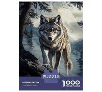 Rompecabezas para Adolescentes De 1000 Piezas Wolf in Mountain Landscape Rompecabezas Juegos Relajantes Pero Divertidos Y Humorísticos Cumpleaños 38x26cm/1000pcs
