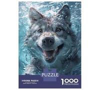 Rompecabezas para Adolescentes De 1000 Piezas Wolf Sea Rompecabezas para Adultos Juego De Ingenio Alivia El Estrés Ayuda A Ejercitar El Cerebro 38x26cm/1000pcs