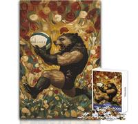 Rompecabezas para Adolescentes de 1000 Piezas, Wolverine, Jugador de Rugby, decoración, Juego práctico, Regalo de Amigo Secreto (tamaño 38x52cm)