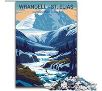 Rompecabezas para Adolescentes de 1000 Piezas Wrangell St Elias, Ayuda a ejercitar el Cerebro, Juguetes adictivos para Cultivar la Paciencia, decoración, 50x75cm