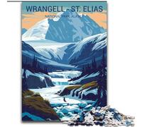 Rompecabezas para Adolescentes de 1000 Piezas Wrangell St Elias, Ideal como Juego Educativo, Regalo para Toda la Familia, 38x26cm