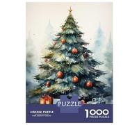 Rompecabezas para Adolescentes De 1000 Piezas Xmas Tree Rompecabezas para Adolescentes Juegos Relajantes para La Diversión Familiar Juego Desafiante Regalos 70x50cm/1000pcs
