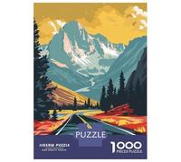 Rompecabezas para Adolescentes De 1000 Piezas Yellowstone National Park Rompecabezas para Adultos Juego De Ingenio Decoración De Pared Regalos para Reducir El Estrés 52x38cm/1000pcs