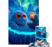 Rompecabezas para Adolescentes de 1000 Piezas Yeti en Jacuzzi Un Reto para completar Regalo de cumpleaños Juegos educativos para Mayores de 14 años Juego de Rompecabezas Incluido (38x52cm)