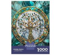 Rompecabezas para Adolescentes De 1000 Piezas Yggdrasil Tree of Life Rompecabezas para Adultos Juego Práctico Decoración Perfecta Regalos Y Cumpleaños Únicos 52x38cm/1000pcs