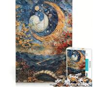 Rompecabezas para Adolescentes de 1000 Piezas Yin y Yang Equilibrio Vital Juegos Divertidos Entrena tu Cerebro y Tus Manos Ideal para Decorar tu Escritorio 38x52cm