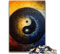 Rompecabezas para Adolescentes de 1000 Piezas, Yin y Yang, Juego Educativo Familiar, decoración de Pared, cumpleaños y Navidad, 26x38cm