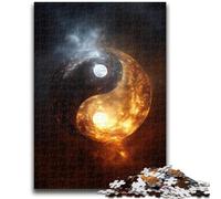 Rompecabezas para Adolescentes de 1000 Piezas, Yin y Yang, Juguetes de Entretenimiento Familiar, Juego Educativo para cumpleaños y Navidad para Mayores de 14 años, 26x38cm