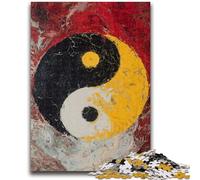 Rompecabezas para Adolescentes de 1000 Piezas, Yin y Yang Tai Chi, un Juego desafiante para Jugar en Familia Toda la Familia 50x75cm