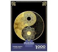 Rompecabezas para Adolescentes De 1000 Piezas Yin Yang Rompecabezas Juegos Relajantes Pero Divertidos Y Humorísticos Cumpleaños 38x26cm/1000pcs