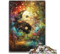 Rompecabezas para Adolescentes de 1000 Piezas, Yin Yang, Tai Chi, Juego Familiar, antiestrés, desafío difícil, Regalo de Amigo Secreto, 50x75cm