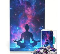 Rompecabezas para Adolescentes de 1000 Piezas: Yoga Cósmico y Meditación, Juguete Educativo, para Diversión Familiar, para Mejorar el Amor Entre Parejas 50x75cm