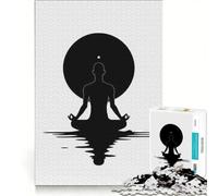 Rompecabezas para Adolescentes de 1000 Piezas Yoga Minimalista Juegos relajantes análisis y lógica para Mejorar el Amor en Pareja 50x75cm