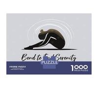 Rompecabezas para Adolescentes De 1000 Piezas Yoga Serenity Logo Rompecabezas para Adultos Juegos Relajantes Decoración Cumpleaños 52x38cm/1000pcs