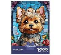Rompecabezas para Adolescentes De 1000 Piezas Yorkshire Terrier Rompecabezas para Adultos Juego De Ingenio para Mejorar La Memoria Actividades Divertidas En Casa 38x26cm/1000pcs