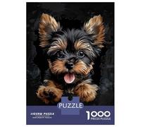 Rompecabezas para Adolescentes De 1000 Piezas Yorkshire Terrier Rompecabezas para Adultos Juegos Divertidos Desafío Difícil Regalo De Cumpleaños, Regalos, 52x38cm/1000pcs