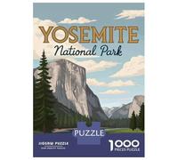Rompecabezas para Adolescentes De 1000 Piezas Yosemite National Park Poster Rompecabezas para Adolescentes Juego Práctico Desafío Difícil Desafiante De Completar 70x50cm/1000pcs
