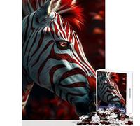 Rompecabezas para Adolescentes de 1000 Piezas Zebra mi Divertido Amigo Juguetes antiestrés Grandes Regalos y Juguetes Juego Familiar Entrena tu Cerebro y Tus Manos tamaño 38x52cm