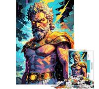 Rompecabezas para Adolescentes de 1000 Piezas Zeus︰ Golden Thunderbolt Puzzle para Adultos Juego de ingenio Análisis y lógica Regalos para Amigos y Familiares (Tamaño 38x52cm)