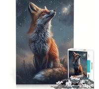 Rompecabezas para Adolescentes de 1000 Piezas Zorro en el Bosque, Juego de ingenio, Actividades Divertidas para Hacer en casa, Regalo para Mujeres 38x52cm