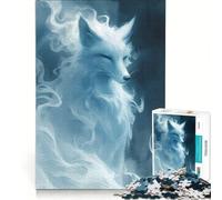 Rompecabezas para Adolescentes de 1000 Piezas Zorro Espíritu de Humo Juego Educativo Difícil Colección de Artistas Bellas Artes 38x26cm