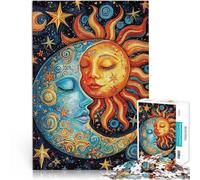 Rompecabezas para Adolescentes de 2000 Piezas Abrazo del Sol y la Luna Juego Intelectual Cada Pieza es única: un desafiante y Divertido Juego Familiar 70x100cm