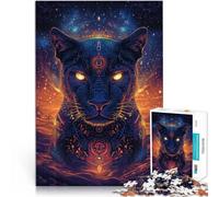 Rompecabezas para Adolescentes de 2000 Piezas Arte de fantasía de la Pantera Negra Juego práctico Regalos de Amigo Secreto 70x100cm