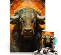 Rompecabezas para Adolescentes de 2000 Piezas Búfalo Occidental Juguetes para aliviar el estrés Trato como Regalo para Toda la Familia 70x100cm