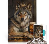 Rompecabezas para Adolescentes de 2000 Piezas Cerveza Wolf King Crown Pint Juego de Preguntas Trato como Regalo para Toda la Familia 70x100cm