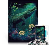 Rompecabezas para Adolescentes de 2000 Piezas Cocodrilo caprichoso Análisis y lógica Actividades Divertidas en casa, Regalos de cumpleaños, Regalos de Viaje, 70x100cm