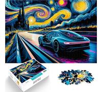Rompecabezas para Adolescentes de 2000 Piezas Conducción Nocturna Estrellada Juego Educativo Familiar Mejorar el Amor Entre Parejas 70x100cm