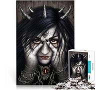 Rompecabezas para Adolescentes de 2000 Piezas Demonio Negro encadenado Juego práctico Actividades Divertidas en casa, Regalos de cumpleaños, Regalos de Viaje, 70x100cm