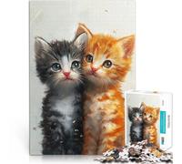 Rompecabezas para Adolescentes de 2000 Piezas Dos Lindos Gatitos Reducción del estrés Interesante Regalo de cumpleaños, Regalos 70x100cm